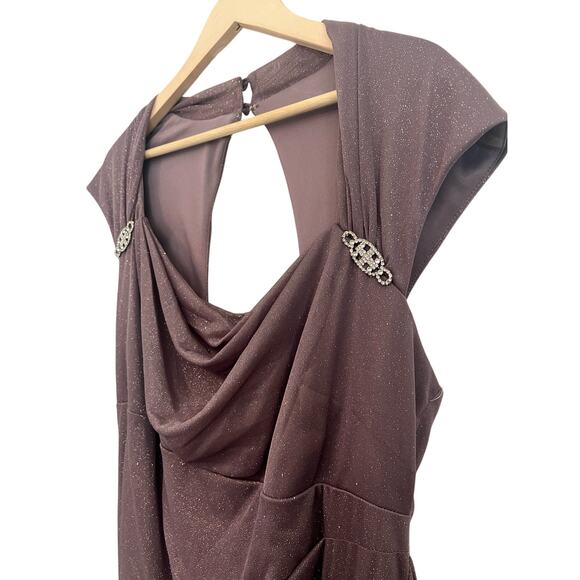 R&M RICHARDS WOMAN FORMAL LAVENDER MINI DRESS  SIZE18W nwt - Picture 2 of 10